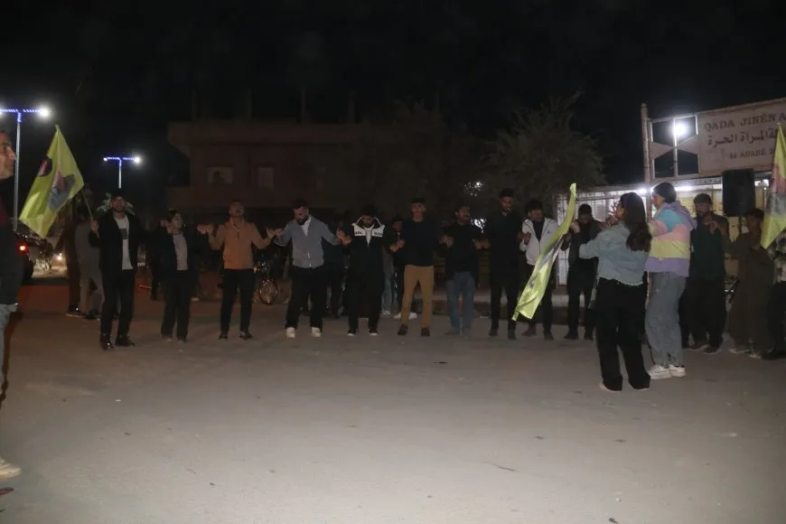 الاحتفال بذكرى تأسيس حزب العمال الكردستاني في عامودا
