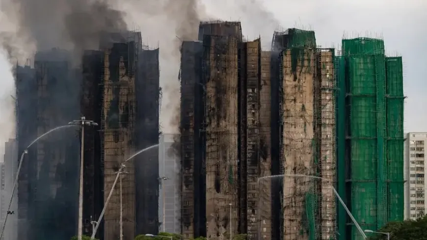 ارتفاع حصيلة قتلى حريق هونغ كونغ إلى 128 شخصاً