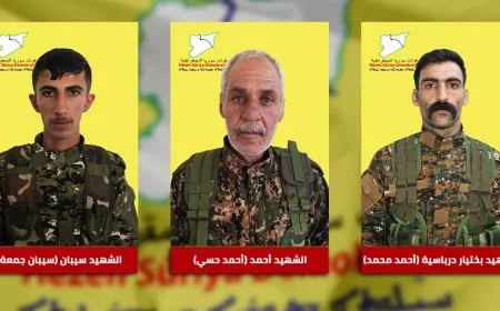 قسد تعلن سجلات 3 مقاتلين استشهدوا في ظروف مختلفة