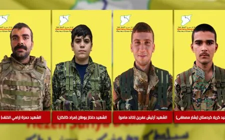 قسد تكشف سجل 4 مقاتلين استشهدوا في أماكن وأوقات متفرقة