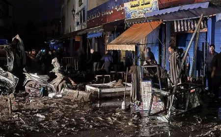 وفاة 37 شخصاً في حصيلة فيضانات آسفي المغربية