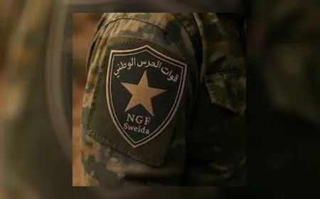قوات الحرس الوطني تعلن إسقاط طائرة مفخخة غرب السويداء