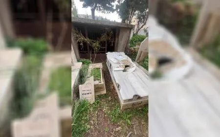 مجهولون يعتدون على حرمة قبور في مدينة مصياف
