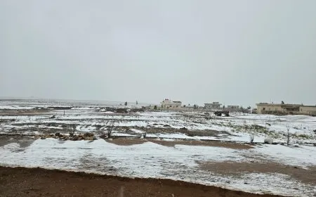هطولات ثلجية مستمرة في عدد من مدن إقليم شمال وشرق سوريا