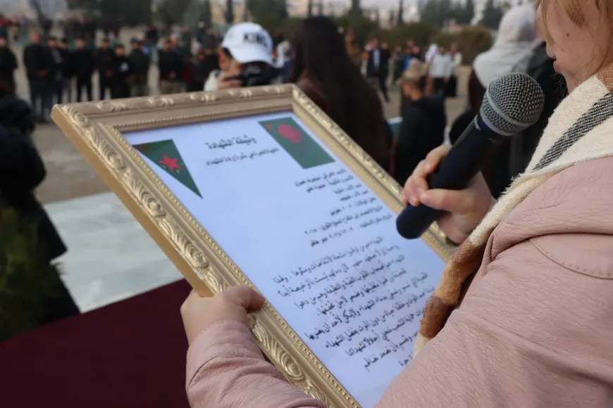 تشييع جثمان مقاتلة من وحدات حماية المرأة في كوباني