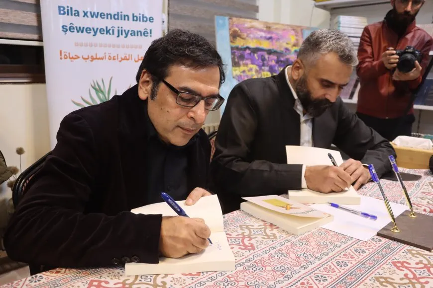الكاتب الكردي حليم يوسف يوقع 15 من نتاجاته الكردية في قامشلو