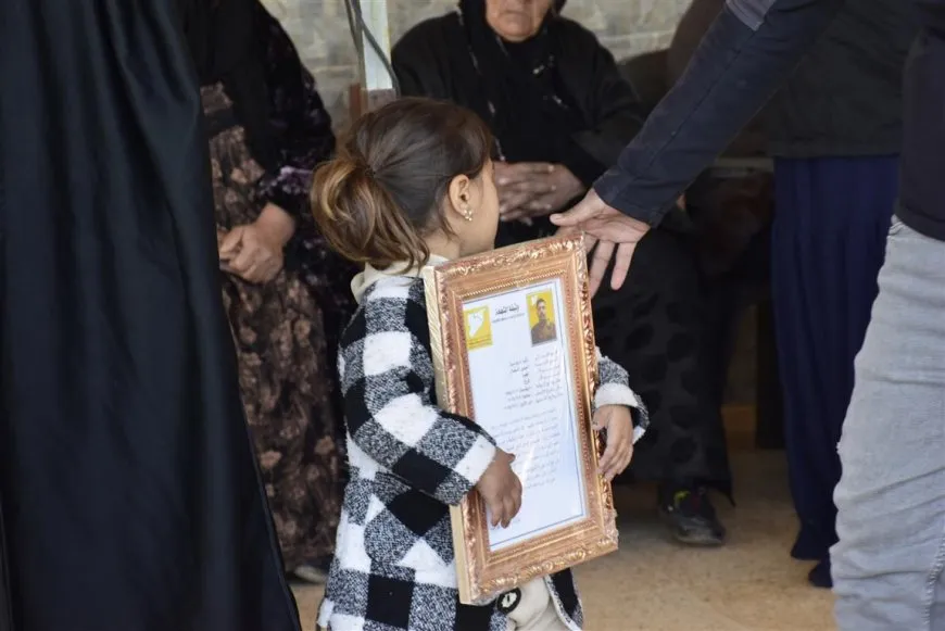تشييع جثمان مقاتل من قسد إلى مزار الشهيد رستم جودي