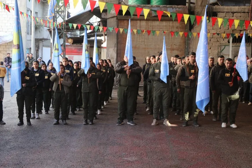 مراسم غيابية لمقاتلَين من قوات سوريا الديمقراطية في حلب