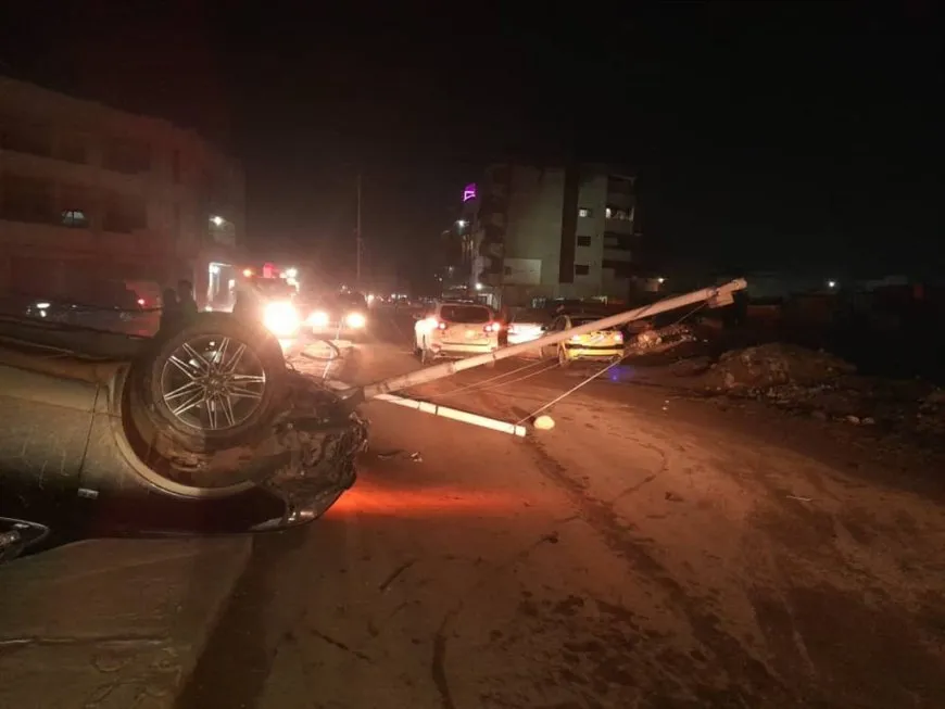 41 حادث سير و3 وفيات في شمال وشرق سوريا خلال فترة الضباب