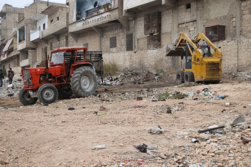 تنظيف المقابر اليهودية في الشيخ مقصود والأشرفية