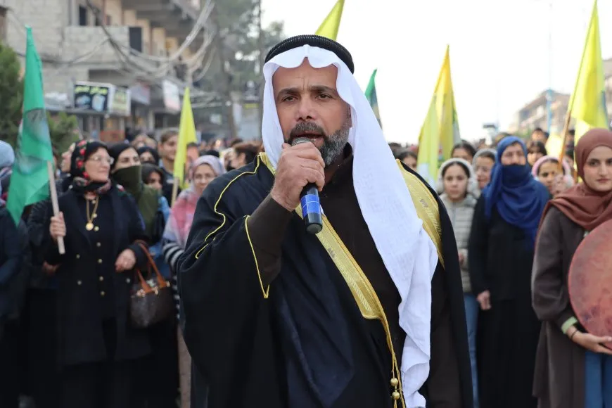 مظاهرات حاشدة في مقاطعتي الجزيرة والرقة دعماً لأهالي الشيخ مقصود والاشرافية