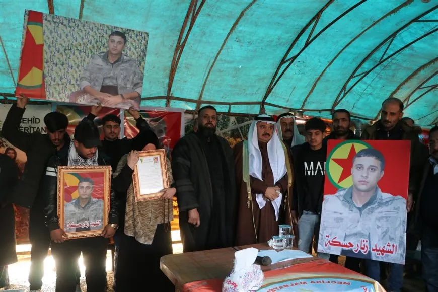 مراسم غيابية لشهيدين من قوات الدفاع الشعبي في الحسكة