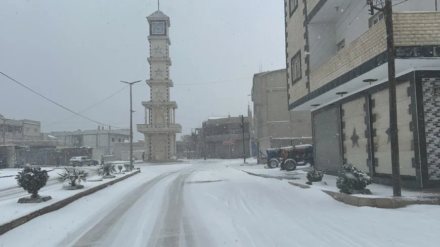 هطولات ثلجية مستمرة في عدد من مدن إقليم شمال وشرق سوريا
