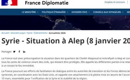 فرنسا تدعو إلى وقف فوري لإطلاق النار في حلب