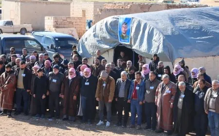 تقديم واجب العزاء لذوي عضو من قوى الأمن الداخلي في كوباني