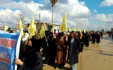 أهالي مدينة تل حميس يؤكدون دعمهم لقوات سوريا الديمقراطية
