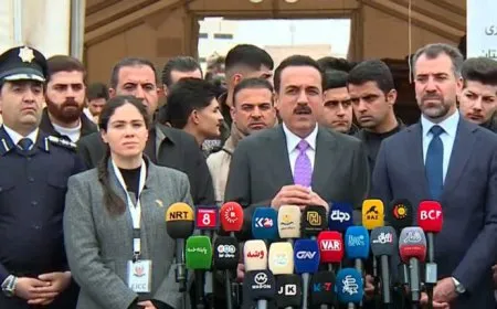 اختتام حملة إغاثية لدعم الكرد في روج آفا وجمع مئات الأطنان من المواد والمبالغ المالية في هولير