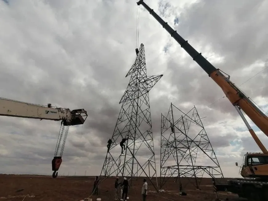 خروج خط كهرباء شهبا - السويداء عن الخدمة