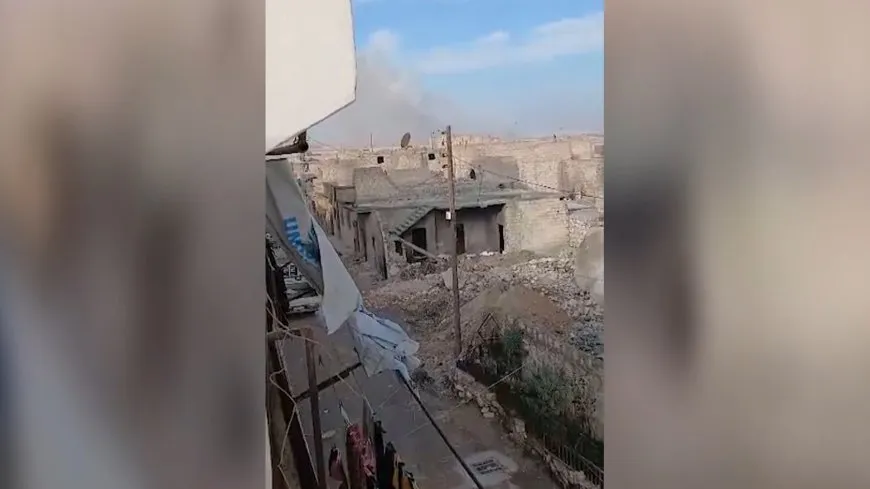 فيديو يوثّق لحظة القصف على الشيخ مقصود بحلب