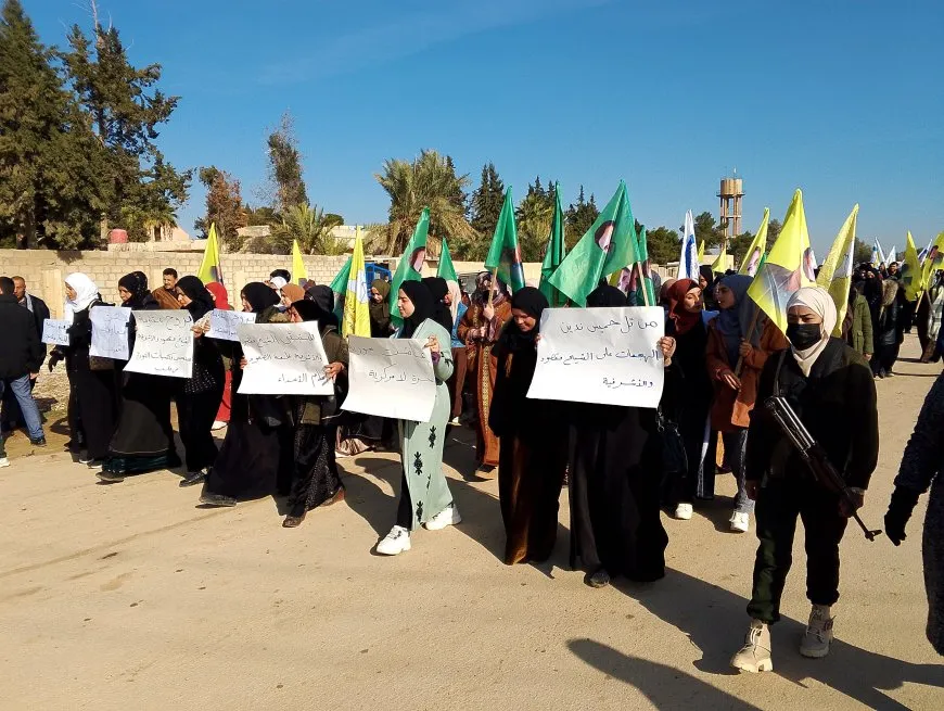 أهالي تل حميس ينتفضون نصرةً لأحياء الشيخ مقصود والأشرفية وبني زيد