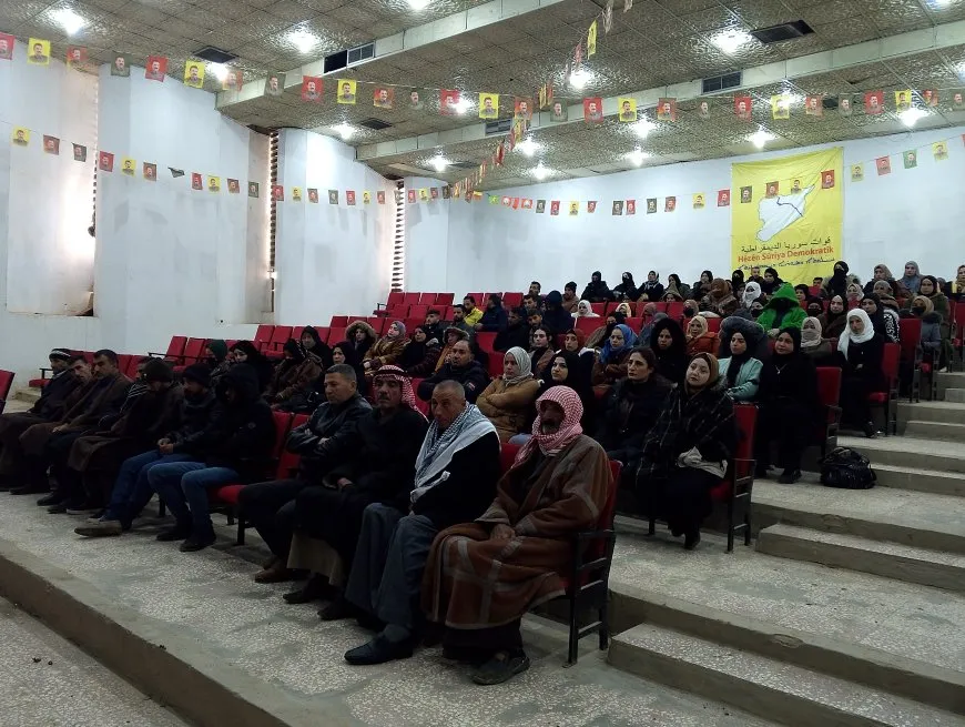 استذكار شهيدات مجزرة باريس ساكنة وفيدان وليلى في مقاطعة الجزيرة