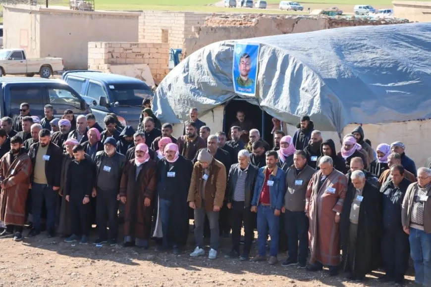 تقديم واجب العزاء لذوي عضو من قوى الأمن الداخلي في كوباني