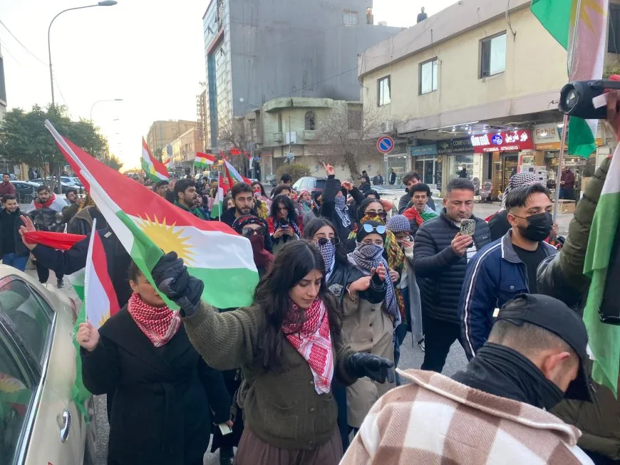 لدعم مقاومة روج آفا تظاهرات حاشدة في جنوب كردستان