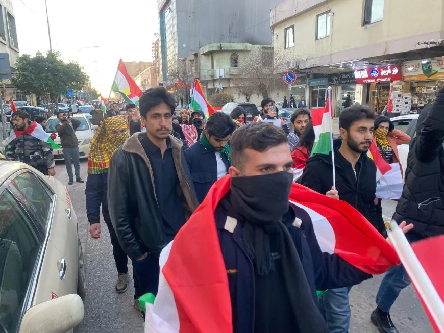 لدعم مقاومة روج آفا تظاهرات حاشدة في جنوب كردستان