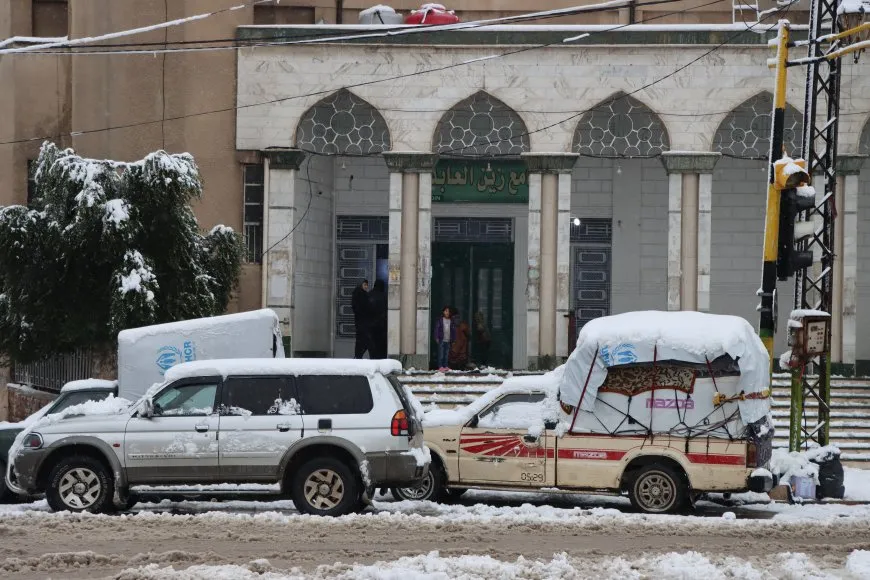 تساقط الثلوج في مقاطعة الجزيرة