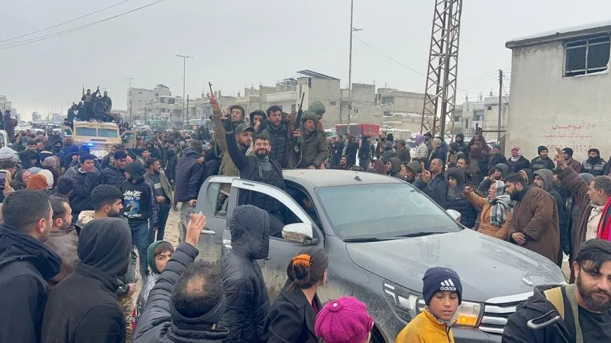 مشاهد لاستقبال المقاتلين والمقاتلات الذين كانوا يحمون سجن الأقطان