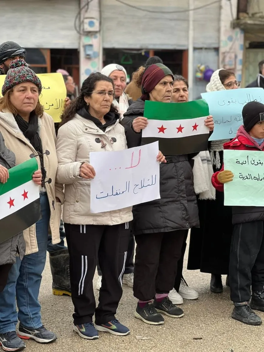 احتجاج في ريف حماة على انعدام الأمن وتزايد الجرائم