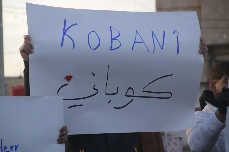 أهالي عامودا وديرك يتضامنون مع كوباني ويطالبون بوقف الهجمات فوراً