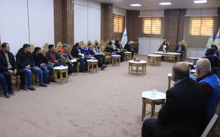 وفد أممي يطّلع على الواقع الإنساني في كوباني ويبحث آليات تعزيز الدعم