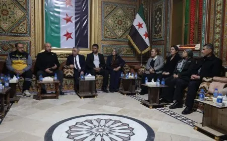 وزير الطوارئ في الحكومة المؤقتة يزور محافظ الحسكة