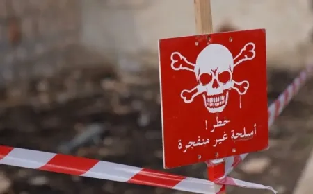 فقدان طفل لحياته وإصابة 4 أشخاص في انفجار ألغام