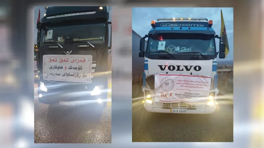 دخول 5 شاحنات مساعدات إلى روج آفا