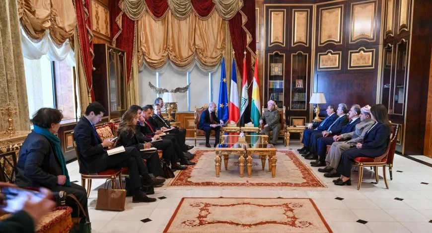 جان نويل بارو يجتمع مع مسعود بارزاني
