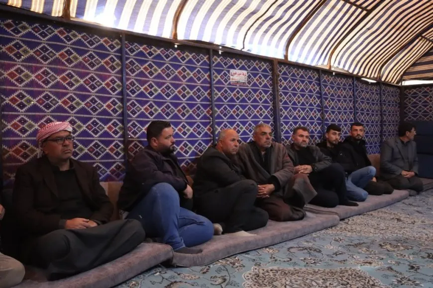تقديم واجب العزاء لذوي شهيدين في كوباني