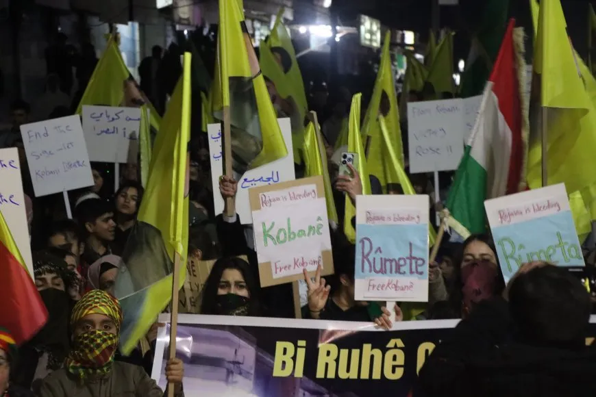 تظاهرة في كركي لكي رفضاً لاستمرار الحصار المفروض على كوباني