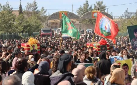 تشييع جثماني شهيدين وإقامة مراسم غيابية لـ 3 شهداء في كوباني