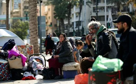 لبنان: نزوح أكثر من 450 ألف شخص منذ بدء الحرب