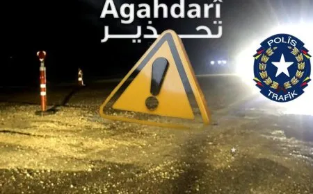 مديرية المرور تحذّر السائقين من سلوك طريق قامشلو – تربه سبيه