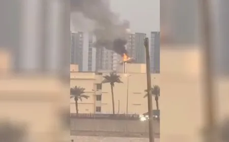 هجوم بالصواريخ والمسيّرات يستهدف السفارة الأمريكية في بغداد