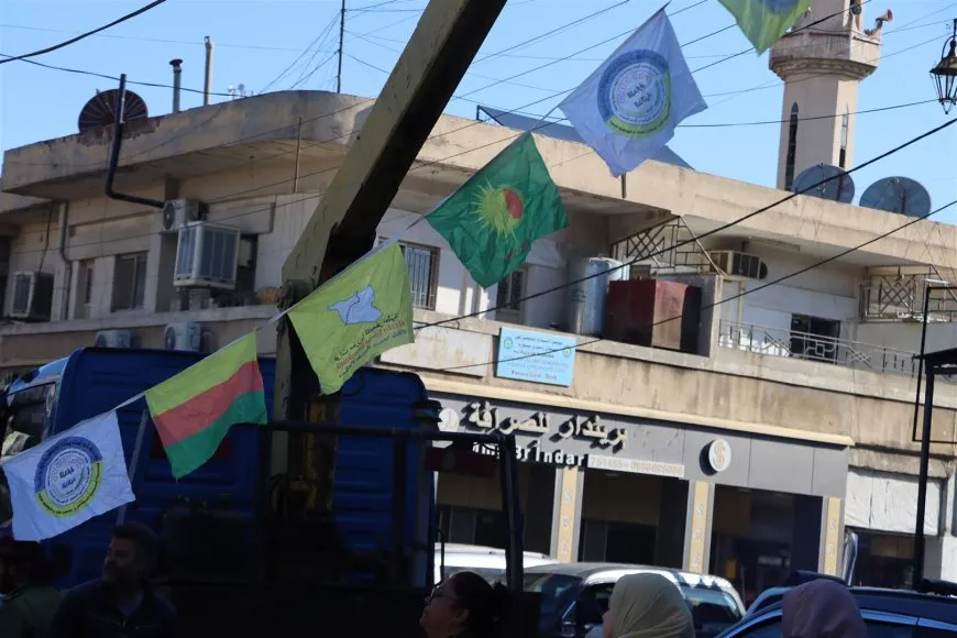 انطلاق فعاليات 8 آذار في روج آفا بتزيين المدن