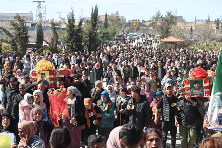 تشييع جثماني شهيدين وإقامة مراسم غيابية لـ 3 شهداء في كوباني