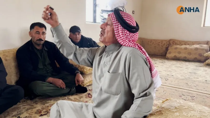وفد من إدارة كوباني يزور عائلة شهداء مجزرة خراب عشك