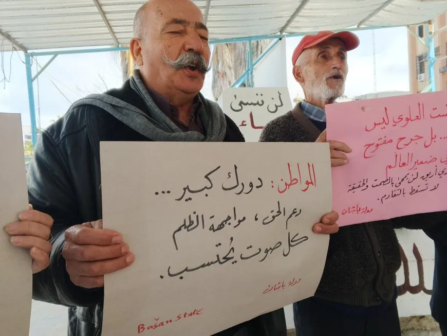 وقفة احتجاجية في السويداء تندد بالانتهاكات وتطالب بعودة المختطفين