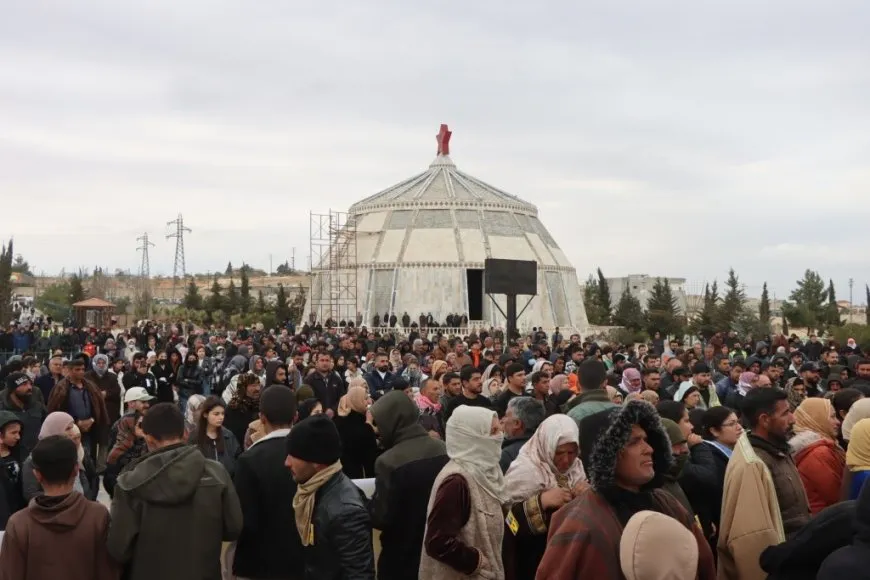 تشييع جثامين أربعة شهداء في مزار الشهيد دجلة بمدينة كوباني