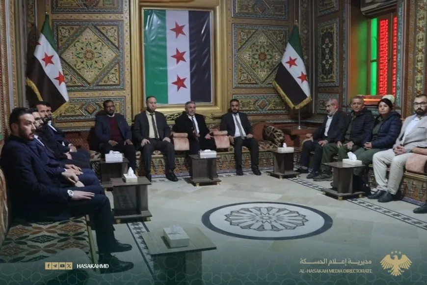 محافظ الحسكة يبحث مع وفد حكومي عودة مهجّري عفرين 