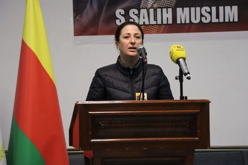 مراسم عزاء للشهيد صالح مسلم في قامشلو وديرك
